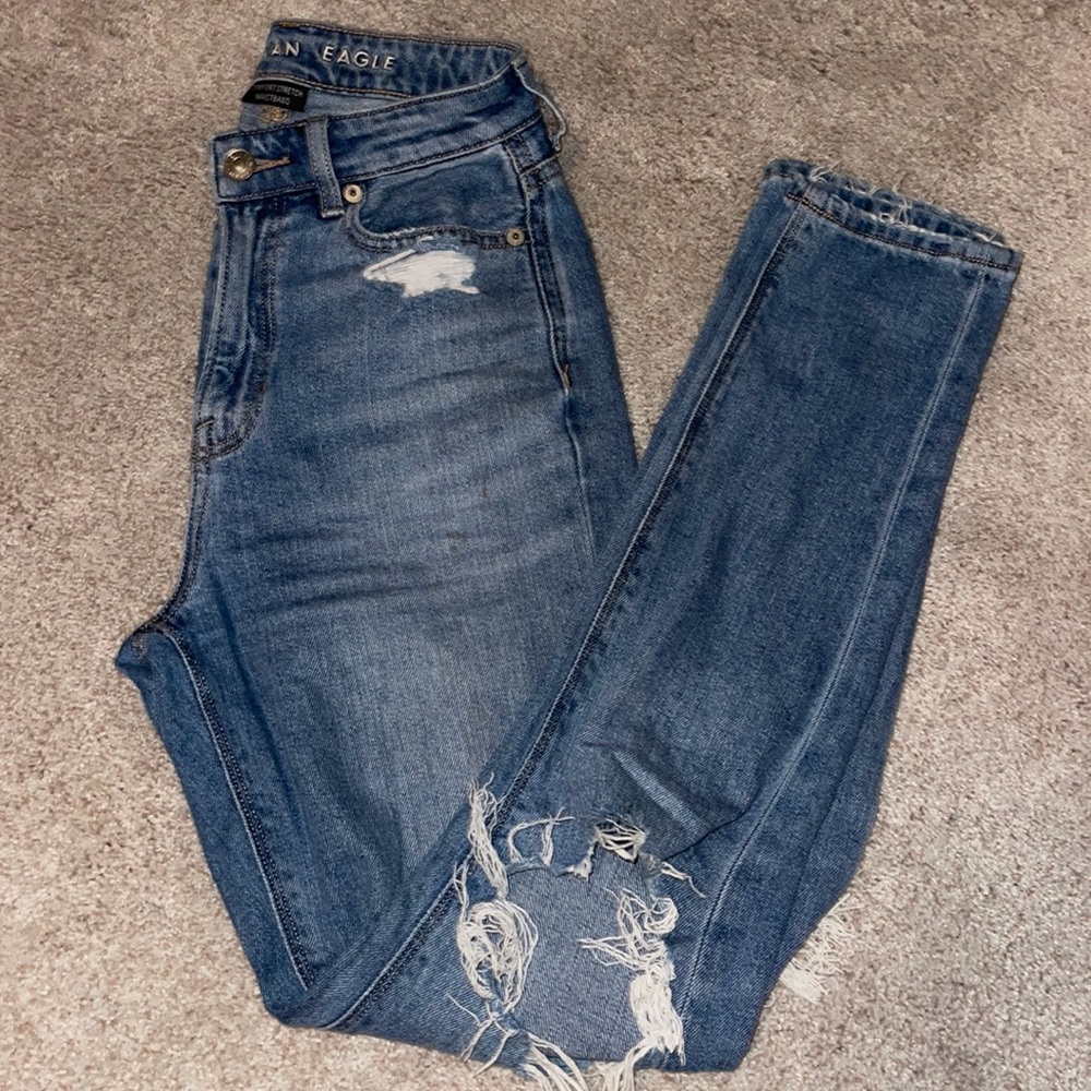 american eagle mom jeans